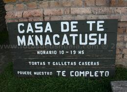 Casa de té MANACATUSH, abierta de 10 a 19 horas